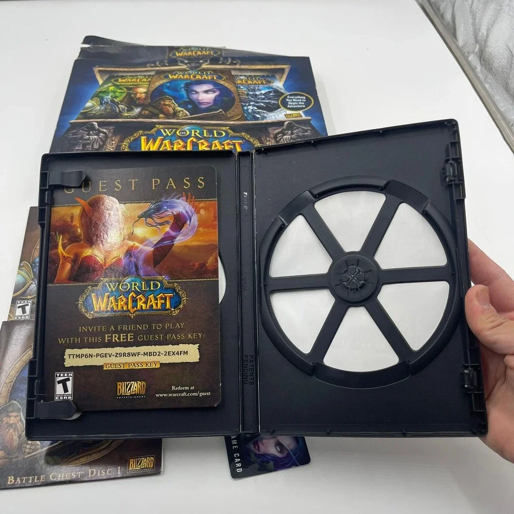 World of Warcraft Battle Chest PC Mac Game CD ROM Software 60 Day Game‎ Card